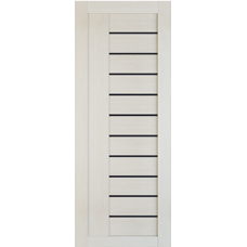 Дверь межкомнатная Леском Техно-10 Лиственница, стекло черное